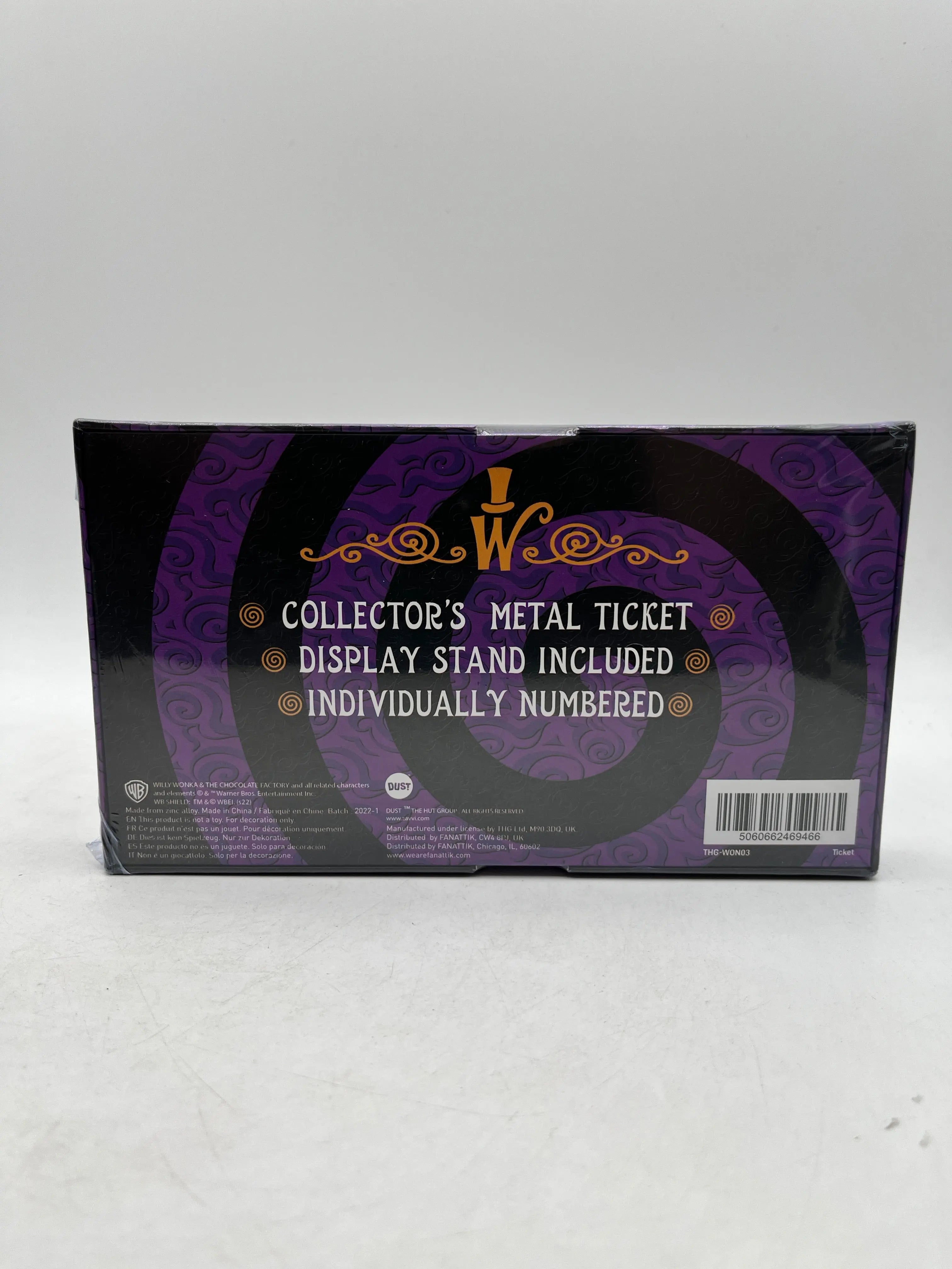 Willy Wonka & The Chocolate Factory - Golden Ticket Replica - Collectors Edition - Numbered FRENLY BRICKS - Open 7 Days